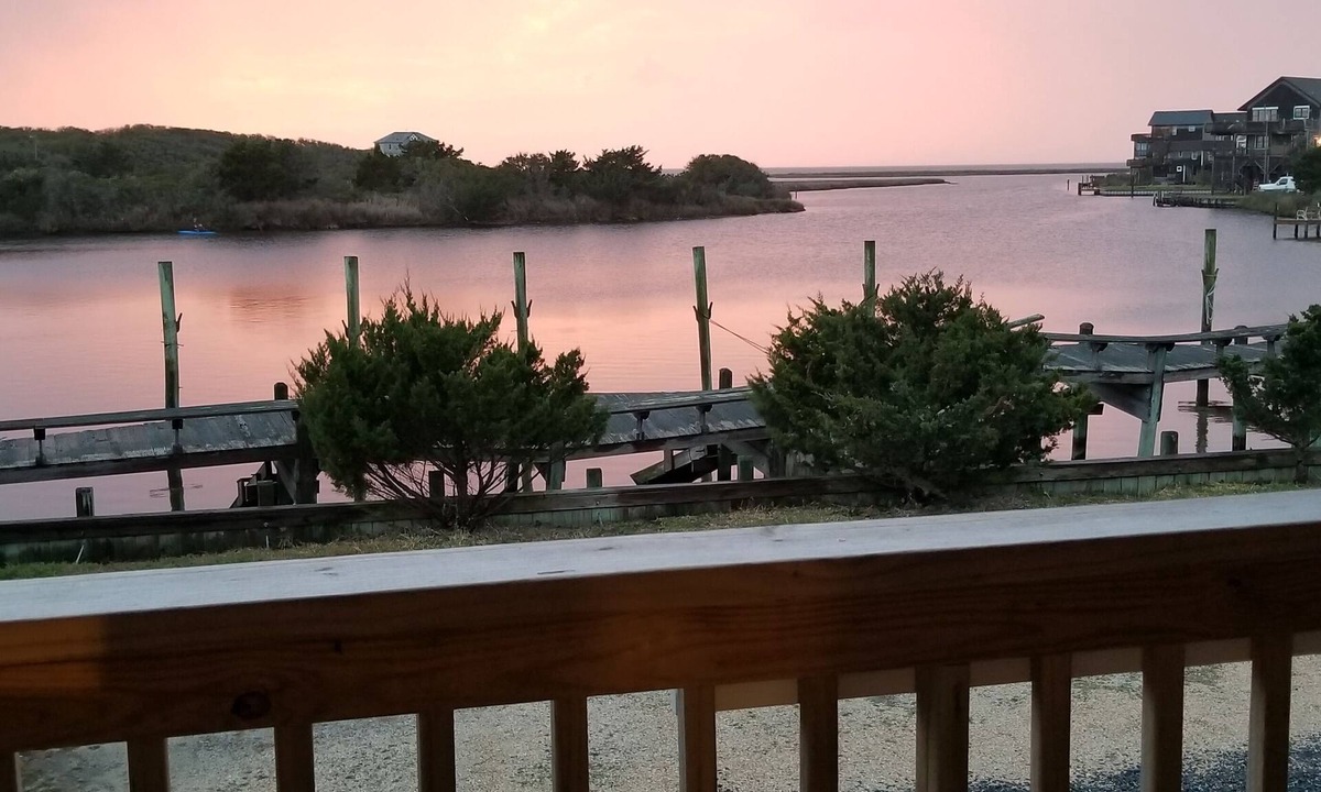 Avon Condo | Waterfront Condo. Amazing Sunsets over Pamlico Sound. Pool, Pickleball & Tennis!