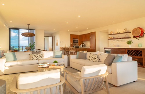 Punta de Mita Apartment | Inside Punta Mita Resort Ocean View 3BR Golf Cart + Breakfast Prep+ GYM Marietas