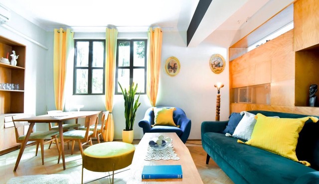 Creative 70s-Inspired Stay | Center + Parking