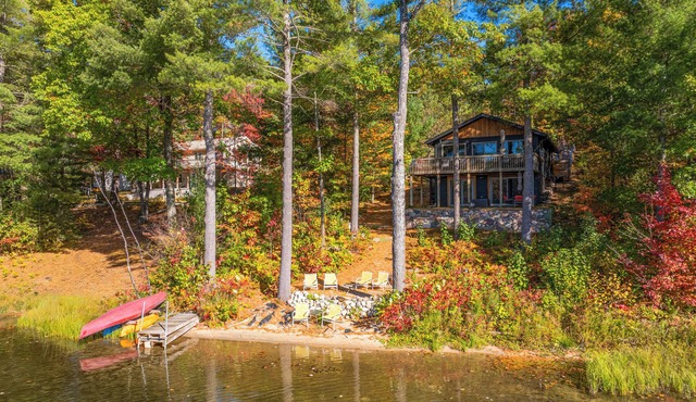 Deck & Fire Pit: Near ATV trails in Gaylord