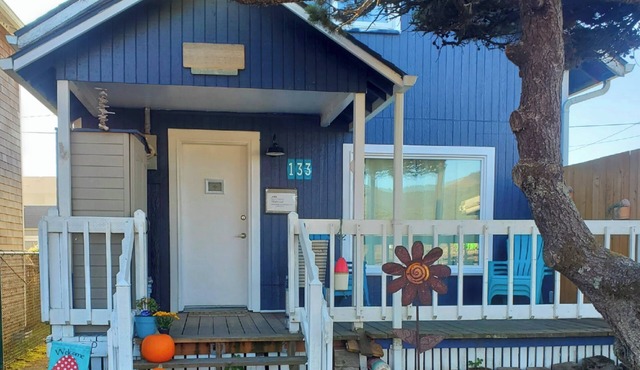 Dog Friendly Beach Cottage 1/2 block to BEACH! 3 Bedrooms, Firepit & Fenced yard