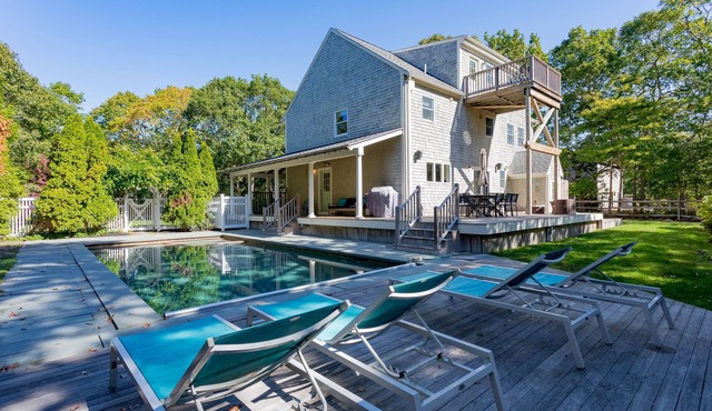Relax & Unwind: Poolside Martha’s Vineyard Stay