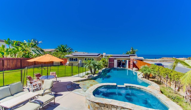 Spacious Oceanfront Home w/Private Heated Pool, Hot Tub, Ping Pong, Big Yard