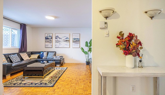 Spacious & Quiet 3 BDR Apt/15 mins to DT &Parking