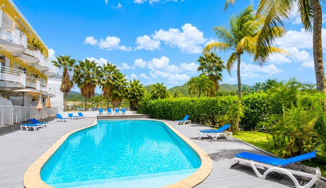 Studio PALM, vue mer et accès plage privée