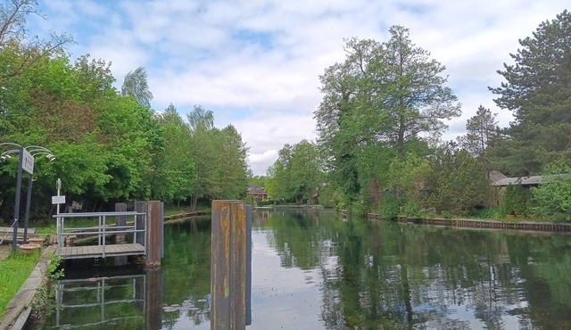 Your time-out in Grünheide: Holiday home - Anchorage on Lake Werlsee with jetty and sauna