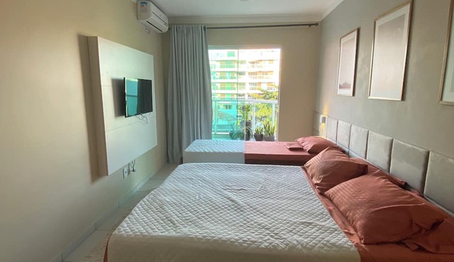 Fully furnished apartment with Wi-Fi and air conditioning. Praia do Forte.